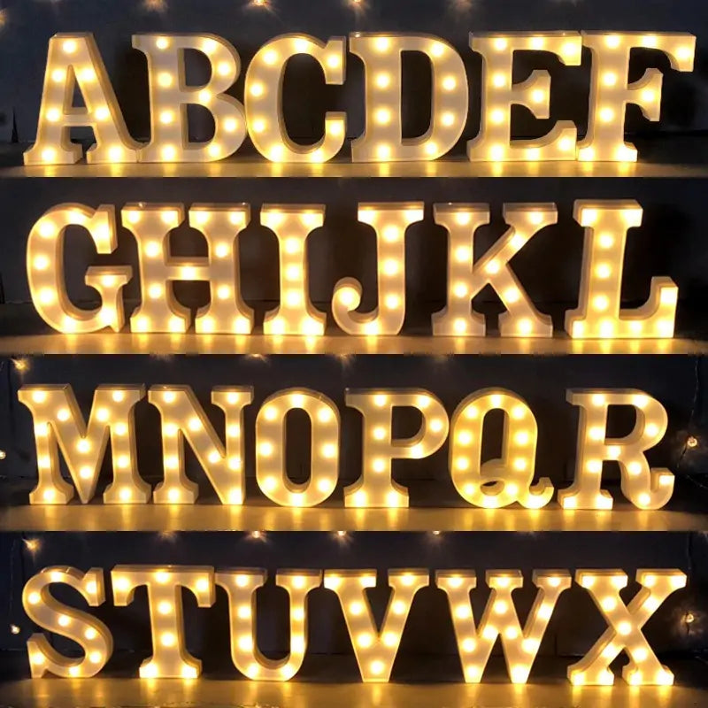 Alphabet Letter LED Lights